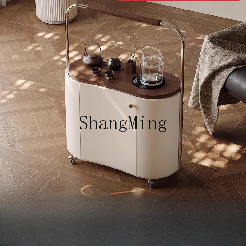 

CL high-end medieval style movable tea table with kettle balcony living room trolley