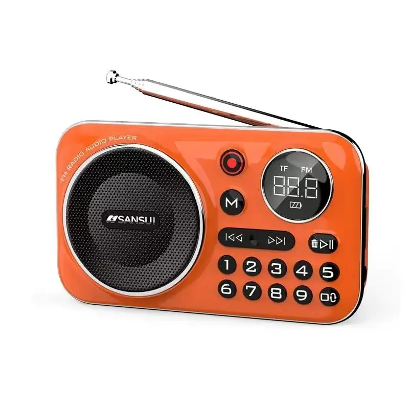 SANSUI F21 Bluetooth Speakers Mini Wireless Portable FM Radio for