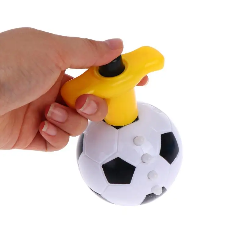 Football Shape Spinning Top Toy With Colorful Flash Light And Music Kids Birthday Gift For Outdoor Indoor Playing