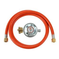 2 pz/1set regolatore di Gas pressione 50 Mbar + tubo del Gas 150cm 1/4 pollici filettatura sinistra 1/2 