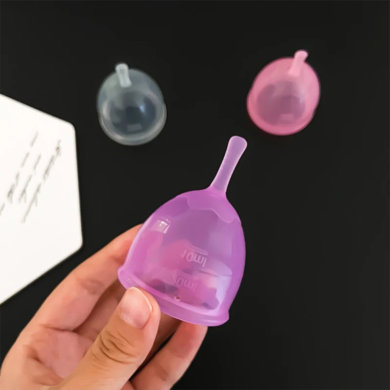 1pcs Silicone Menstrual Cup Medical Lady Period Cup Sterilizer Menstrual Cup Menstruation Women Reusable