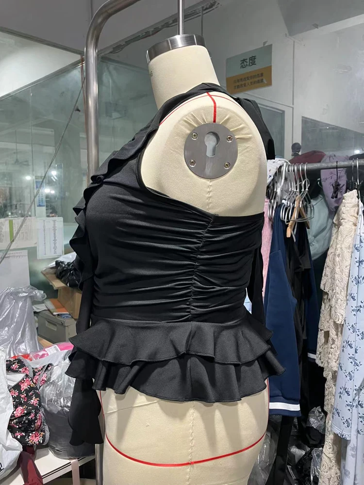 Plus Größe Frauen V-ausschnitt Ärmelloses Rüschen T-shirt Lose Beiläufige Top Einfarbig Mode Sexy Sommer Beste Wahl