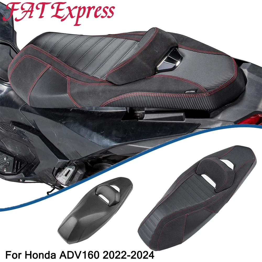 

Motorcycle Whole Seats Pad Cushion with backrest For Honda ADV160 ADV 160 2022-2024 Accessories Modified Seat Cover Protection