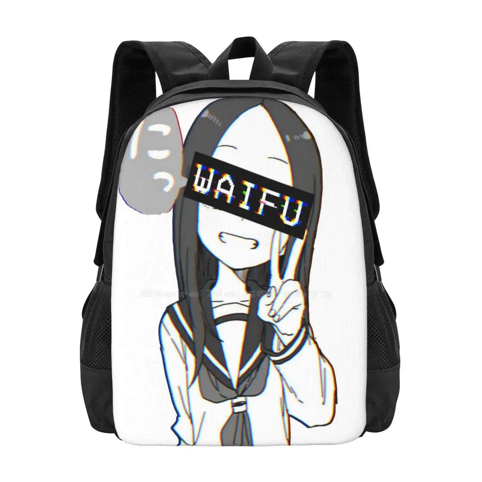 Plagerige Meester Takagi-San-Takagi Waifu Modepatroon Ontwerp Reis Laptop School Rugzak Tas Plagen Master Takagi San