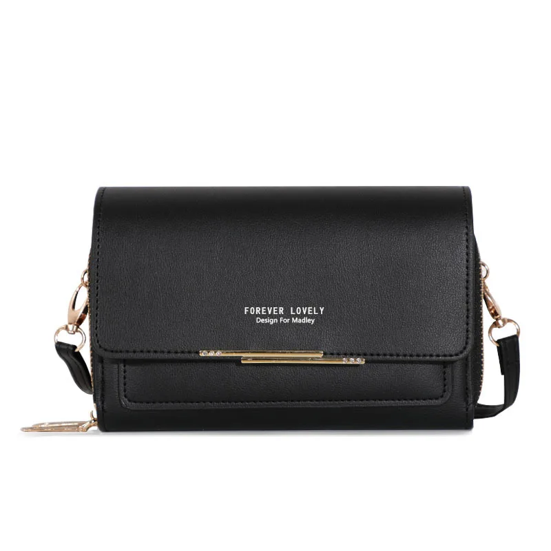 Fashion Lady Clutch Shoulder Messenger Bag Card Holder Wallet Handbags Small Crossbody Cell Phone Bag for Women Coin Purse Flap