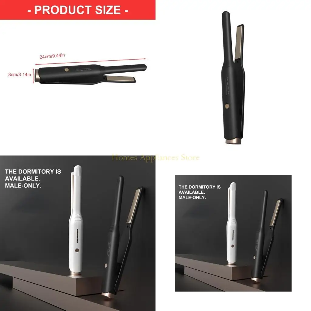 

D0AB керамический выпрямитель и щипцы для завивки волос 2 в 1, быстрый нагрев, 170–230 °C, портативный керамический утюжок для