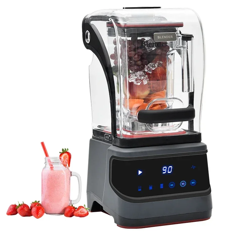 Professional fresh smoothie maker commercial use of blender ice drink heavy duty kitchen sound enclosure Commercial Blender