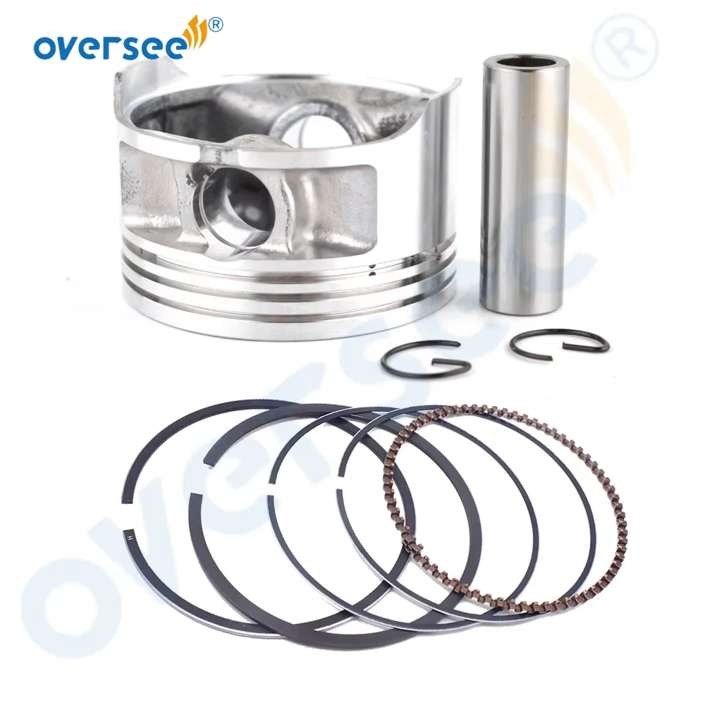 Oversee 6BX-E1631 STD Piston Kit with Rings For Yamaha 4 Stroke 4HP 6HP Outboard Motor 6BX-E1631-00-96 6BX-E1603-00-00