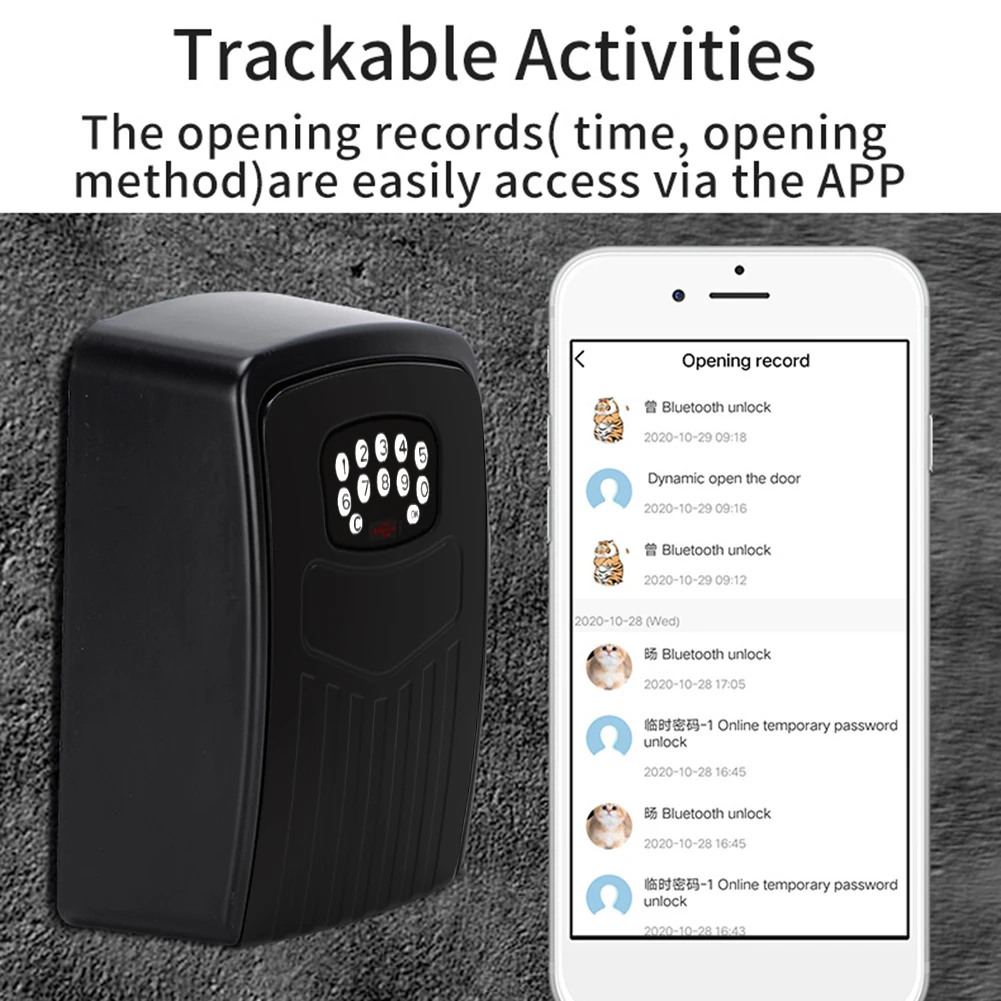 Смарт-замок для дома, настенный Сейф для дома, погодозащищенный, для строительных площадок, жилых помещений