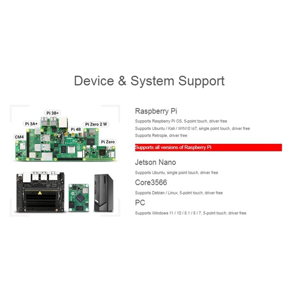 

11.9Inch IPS Capacitor Screen HD Display 320X1480 Hi-Fi Speaker Computer Auxiliary Screen for Raspberry Pi, with Touch