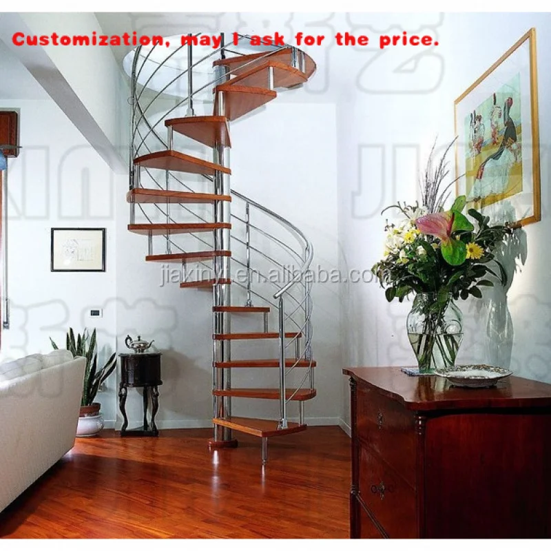 

на заказ. Вращающаяся лестница из цельного дерева из нержавеющей стали
