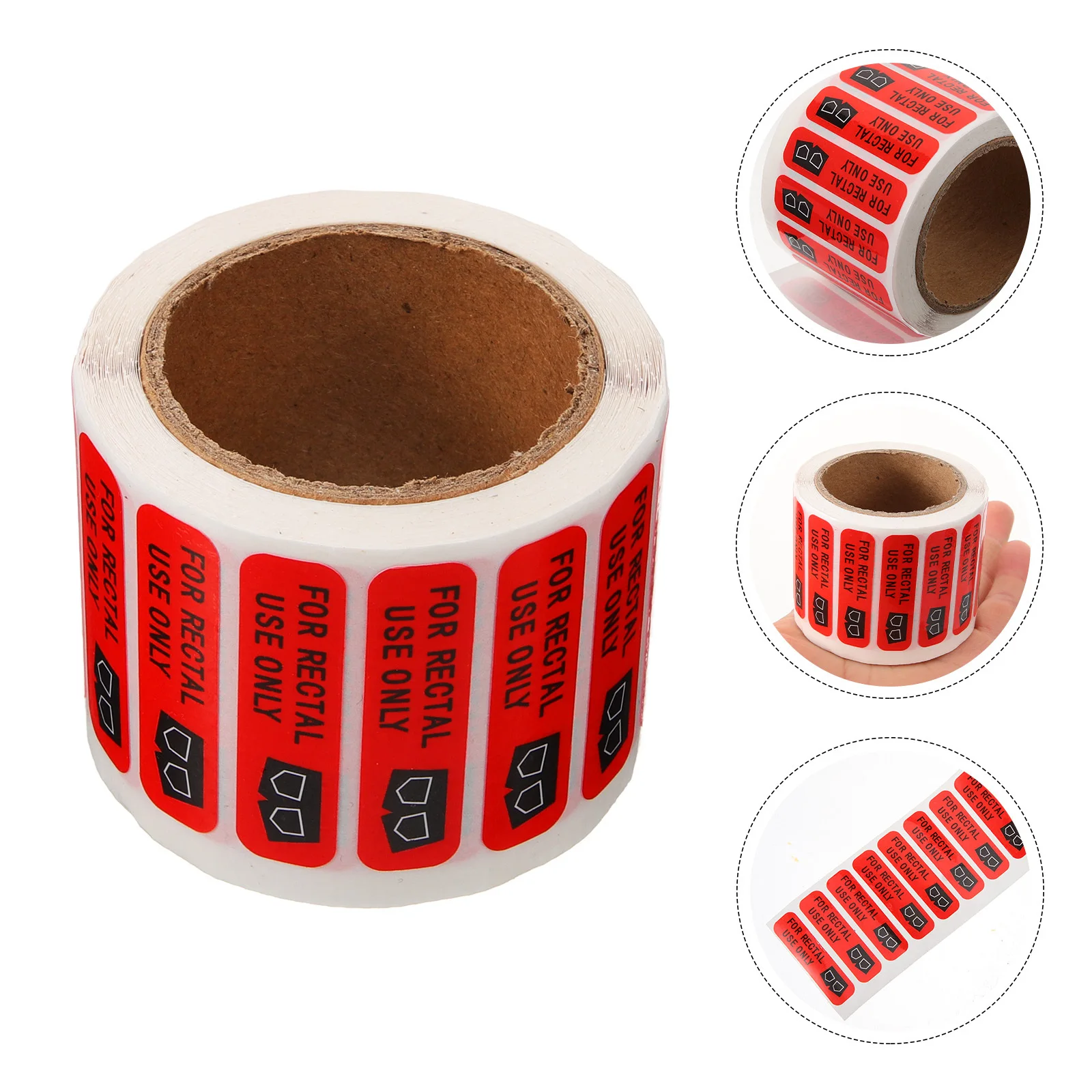 1 Roll For Rectaluse Only Funny Stickers Halloween Party Toilet Decals Adults Multi Functional Humorous Decorative Labels