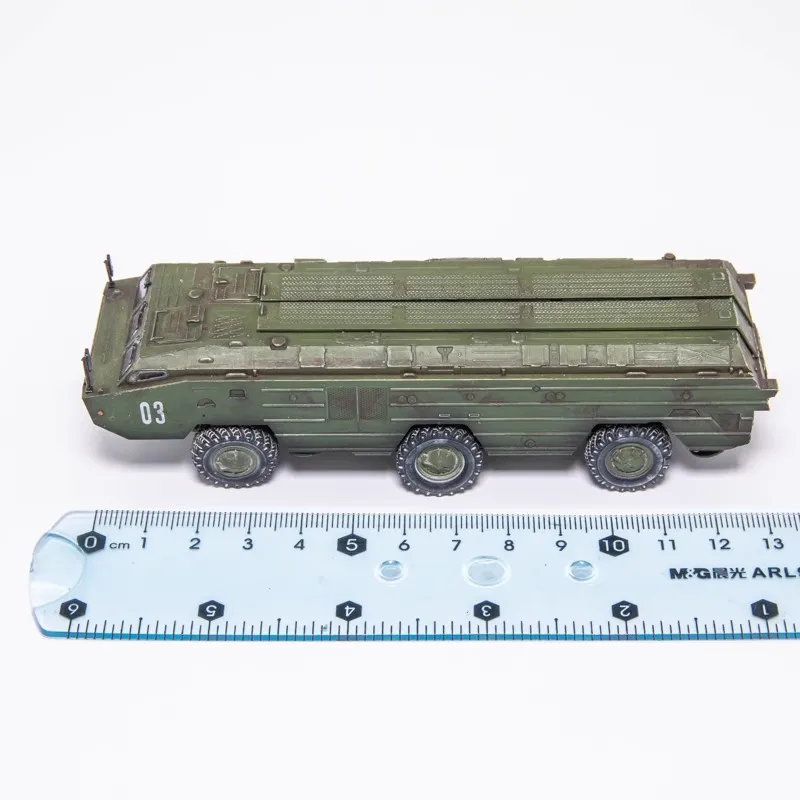 1:72 Scale Model Russian SS-21 Circular Point Ground To Ground Tactical Missile Rocket Launcher Tank Armored Vehicle Decoration