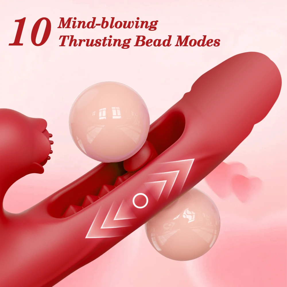 3 في 1 قوية Thrusting حبة أرنب هزاز أنثى البظر محفز G بقعة مدلك دسار الكبار السلع الجنس لعب للنساء