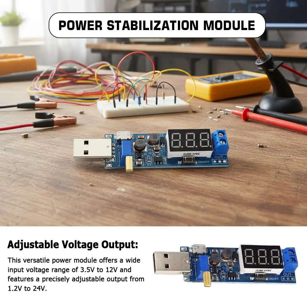 Power Module For DC-DC USB Boost Power Supply Regulator Module Devices With Micro USB And Type-C Power Input Sources