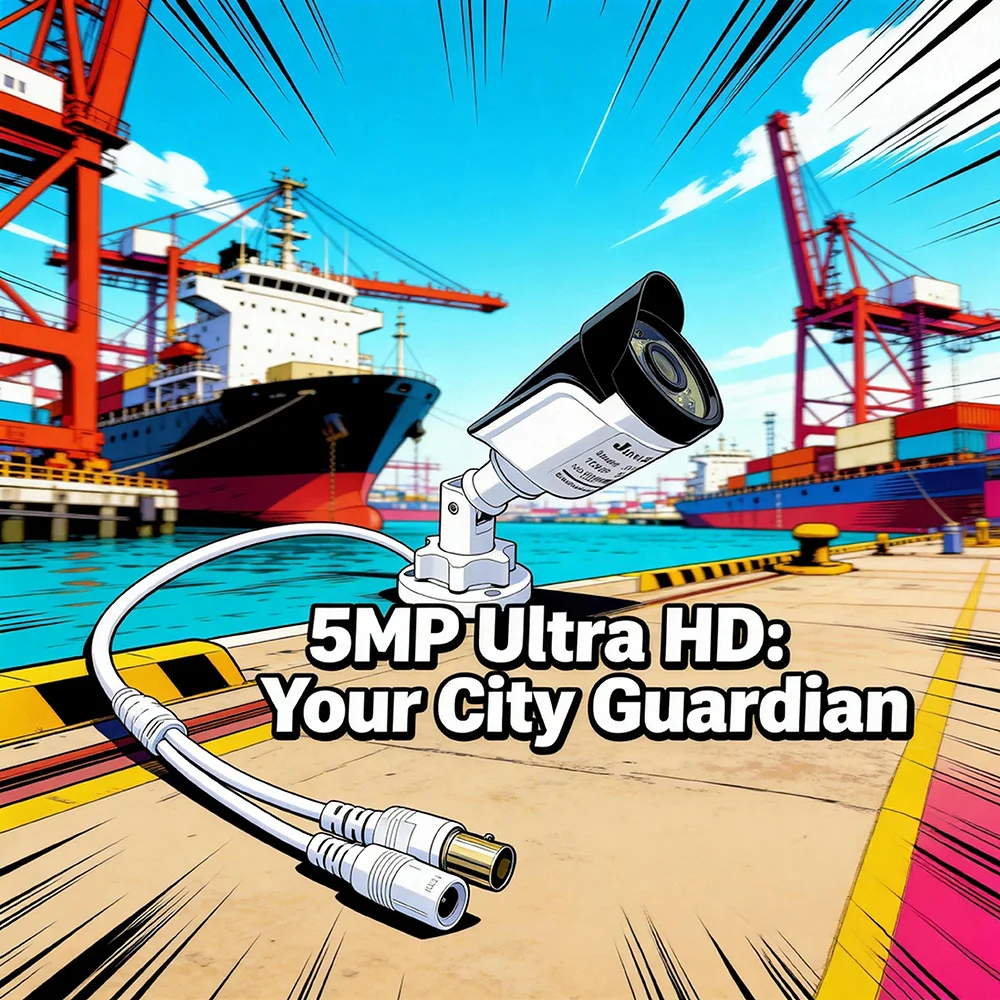 5MP 1080P AHD Sicherheitskamera Infrarot-Nachtsicht Wasserdicht für Außen- und Innenbereich CCTV-Überwachungsmonitor JIENUO – Detail 1