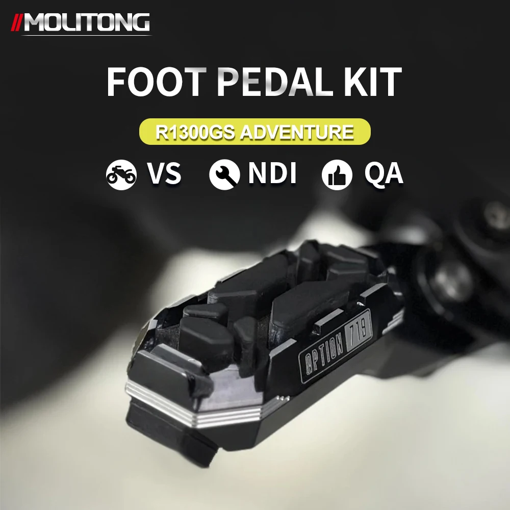 R1300GS Adventure 719 Foot Pedals Pegs Rest Footrest GS1300 Anti Slip Aluminum Motorcycle Fit For BMW R1300GS ADV 2023 2024 2025