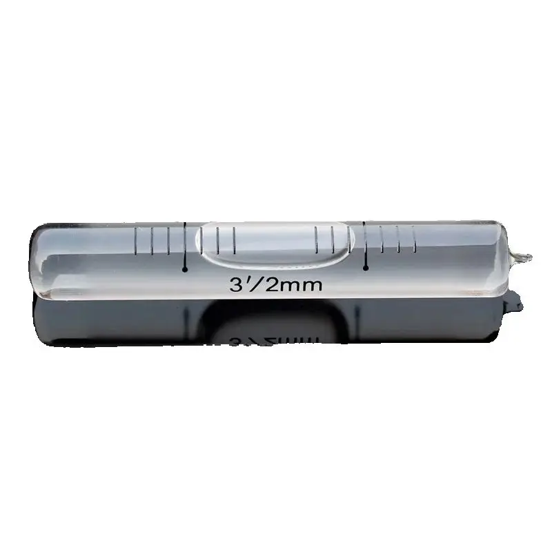 HACCURY 10*60mm 3\'/2mm Liquid level Indicator Glass Level bubble Vials Bubble Spirit Level