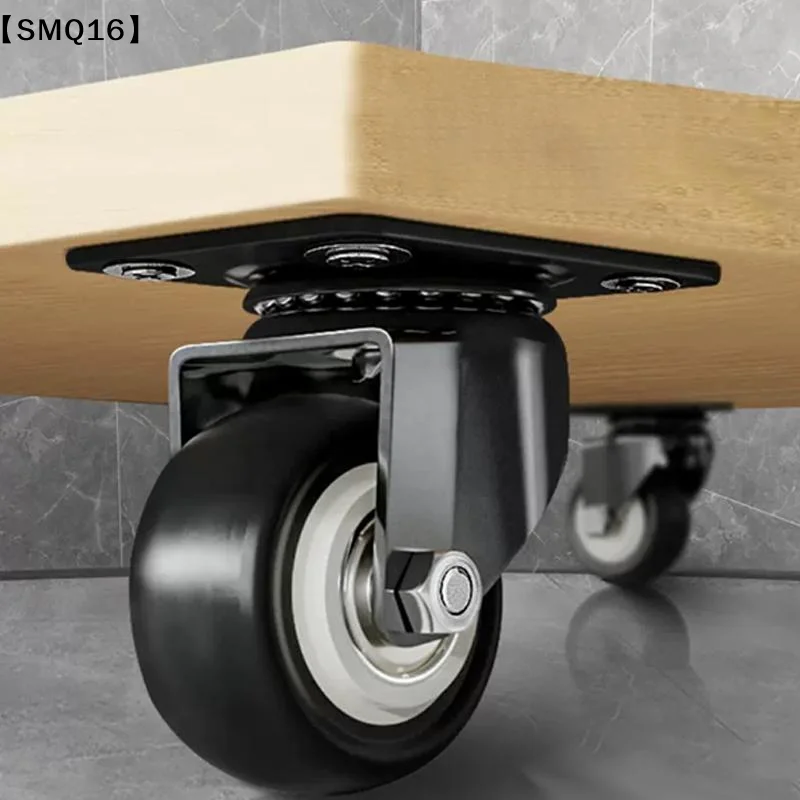 Furniture Casters Wheels PP Fixed Swivel Caster Roller Wheel For Heavy Duty Platform Trolley Chair Household Accessory【SMQ】