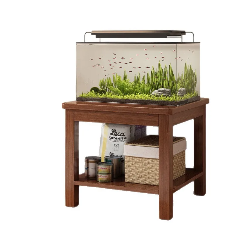 

Fish tank rack floor solid wood 2025 new fish tank rack super load-bearing living room double-layer millet fish tank rack