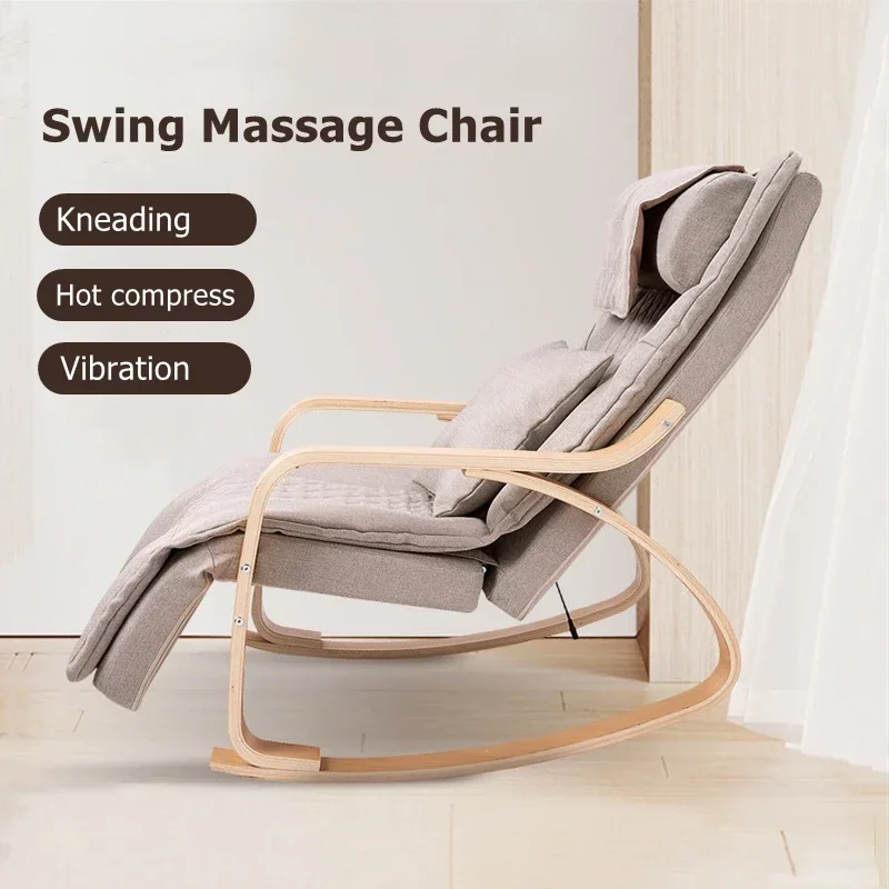 Electric Multifunctional Kneading Vibration Heated Massage Chair Rocking Full Body Massager Recliner Leisure Sofa Relief Fatigue