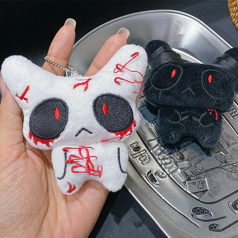 

1 Piece Creepy Bloody Monster Doll Halloween Horror Plush Keychain Goth Bag Scary Accessories For Backpack Cosplay Party Decor