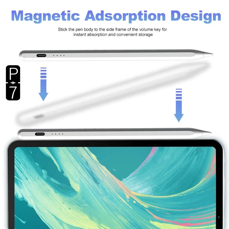 P+7 Touch Pen Dedicated For IPad10/ iPad Pro / iPad Air / iPad Mini4/5/6/7 Stylus Drawing Writing And Note-Taking Alternative Pe