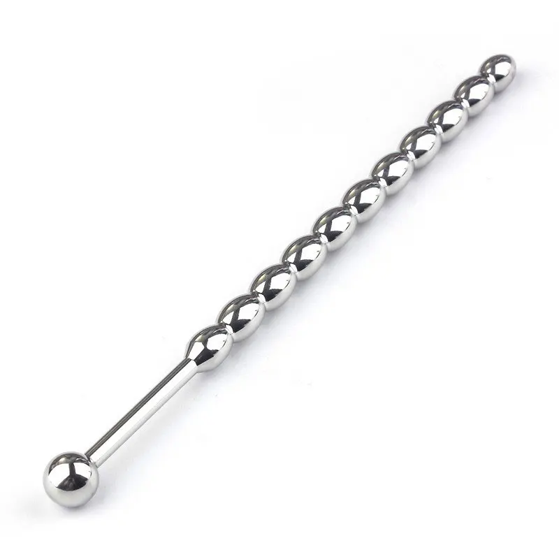 Men Male Urethral Sound Stainless Steel Urethral Sounding Stretcher Beads Plug