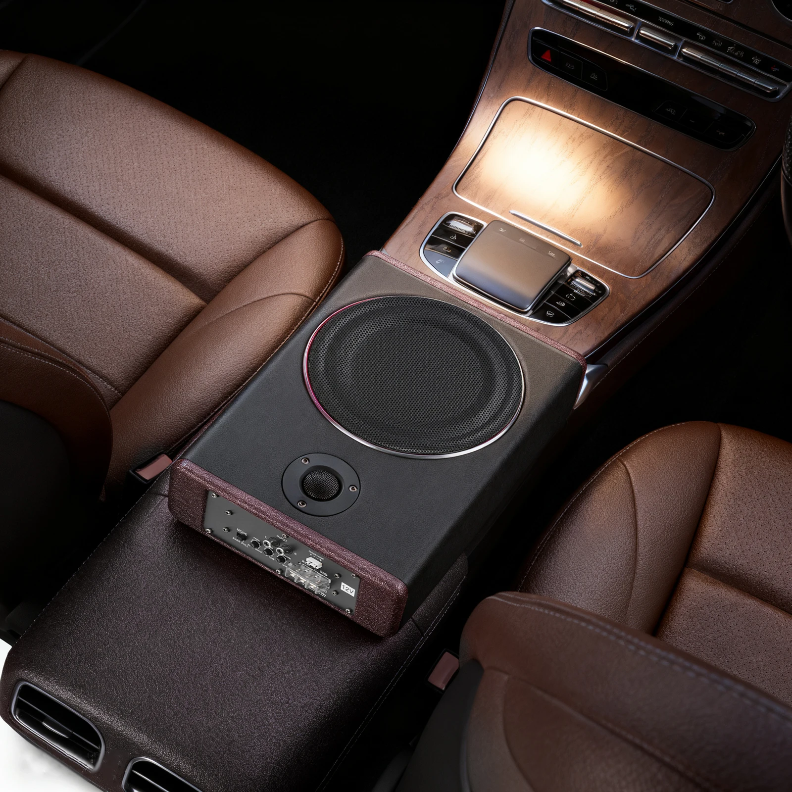 600W Max Auto-Untersitz-Subwoofer 12V DC 40-200Hz Tiefer Bass Dual-Modus HiFi-Audiosystem Vollschutz für Auto LKW Jeep