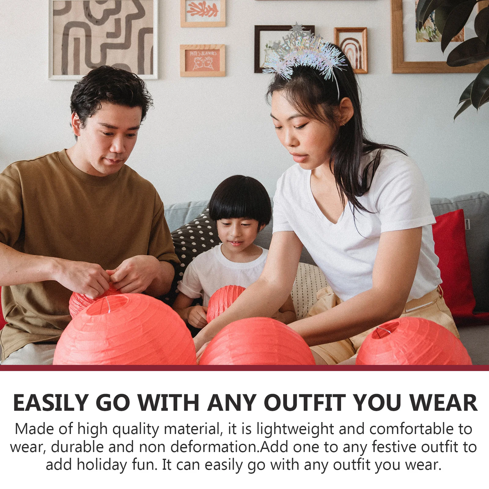 

2Pcs Festive New Year Hairband Happy New Year Letter Party Hair Accessories Decorative Headwear Winter Holiday Style