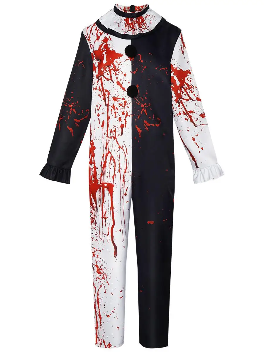 loween Costume Clown Bloodstained Stage Performance Clothing ex Ethnic National Stage Costume/Performance Wear