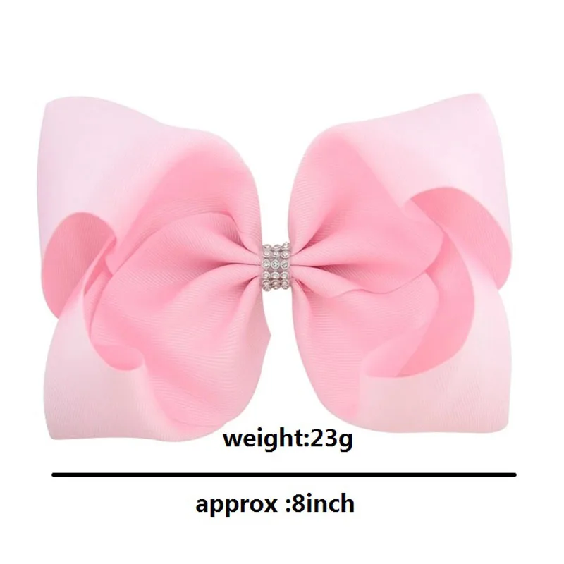 

Wholesale 20Pcs 24 colors 8 Inches Huge Bows for Girls Big 8" Hair Bow Alligator Clips for Girls Toddlers Teens Cheerleader