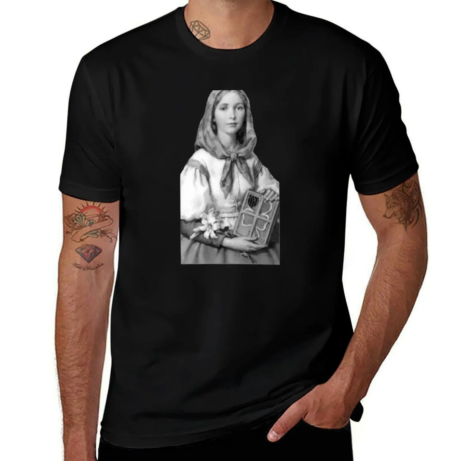 

St. Dymphna T-Shirt fashion shirts custom shirt summer tops men t shirt