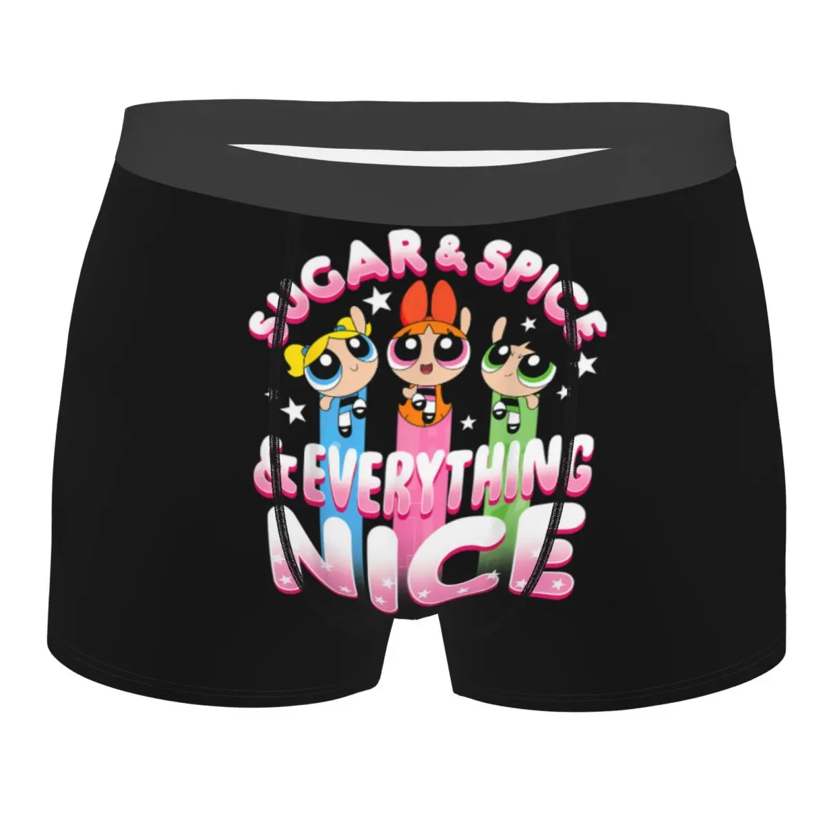 

Sexy Cartoon Animation Powerpuff Girls Boxers Shorts Underpants Men's Stretch Briefs Underwear