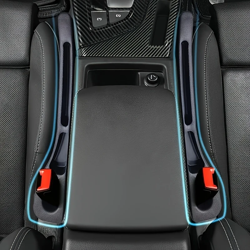 2Pcs Car Seat Gap Filler, Seat Side Gap Stopper, Anti-Fall Leak Proof Storage Organizer for Auto Interior Accessories