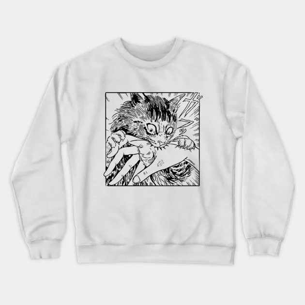 

Осенне-зимняя толстовка с изображением манги и кота, «Создание комиксов и рук» для модного образа