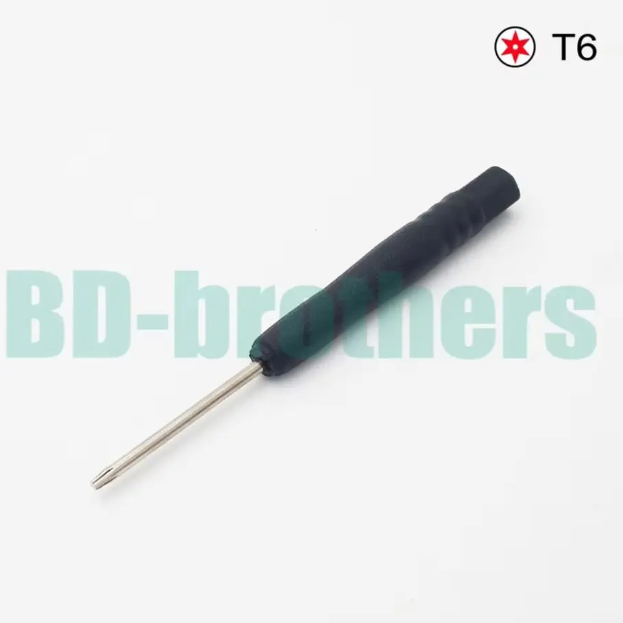 

83 мм черная отвертка T6, шестигранные отвертки Torx, инструмент для открытия печатной платы жесткого диска, ремонт открытия телефона, 2000 шт./лот