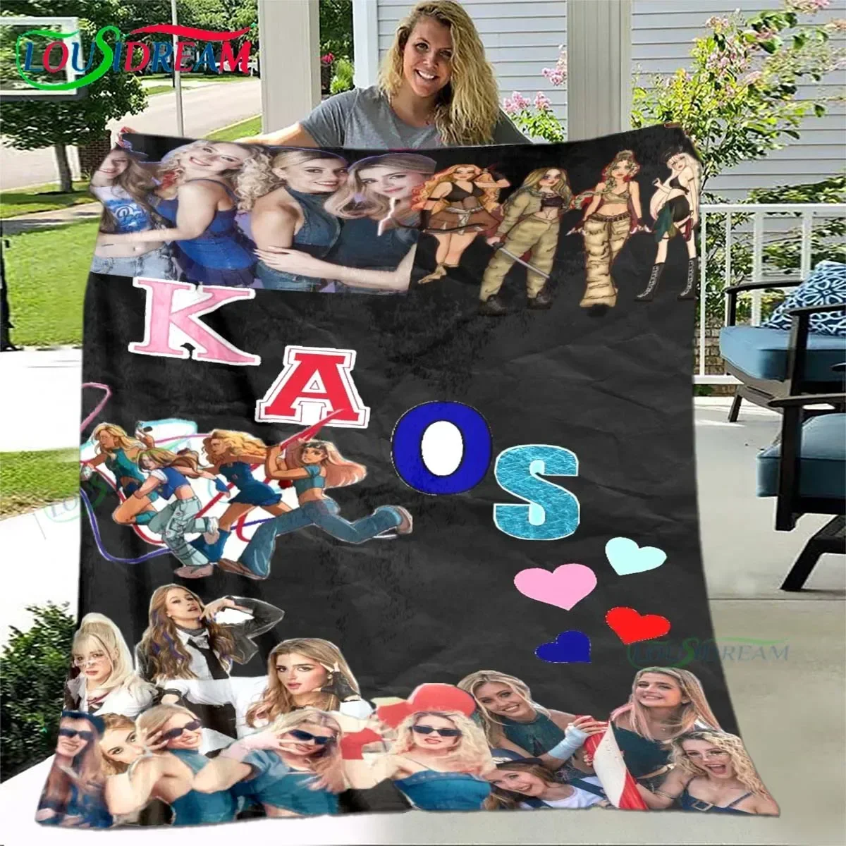 

Europe Star Group K-k4os Print King Size Warm Knee Bed Fleece Camping Custom Fluffy Soft Blankets Microfiber Bedding Gift