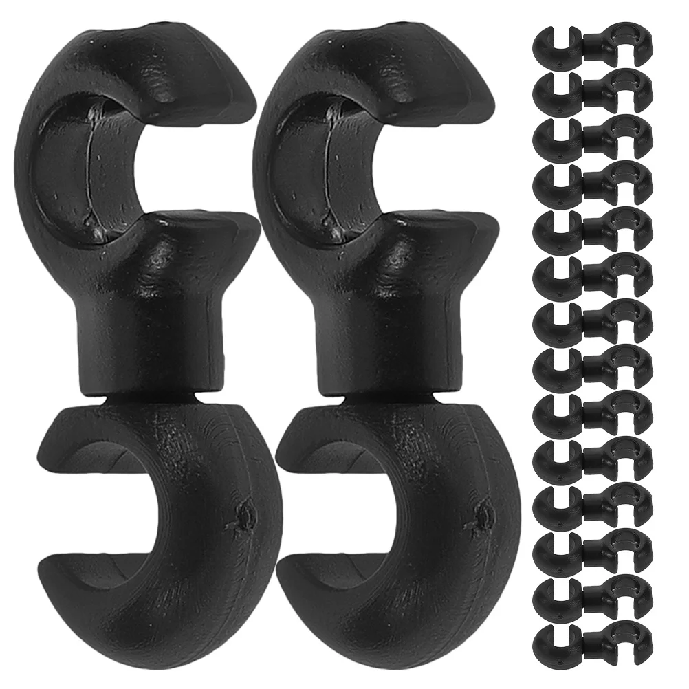 

50pcs Bicycle Cable Clips S-Shaped Plastic Hose Guide For Brake Shift Cables Universal Fit Mountain Road Bike Cable Management