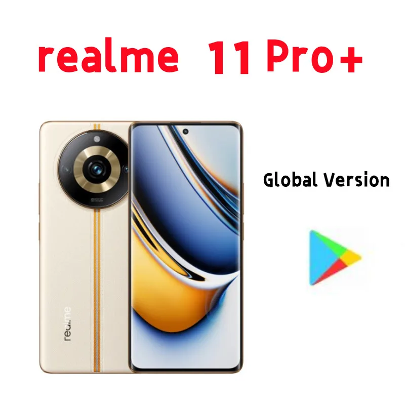 النسخة العالمية الأصلية الجديدة Realme 11 Pro Plus + 5G MTK Dimensity7050 6.7 بوصة OLED 200MP كاميرا NFC 5000mAh 100W شحن فائق #1