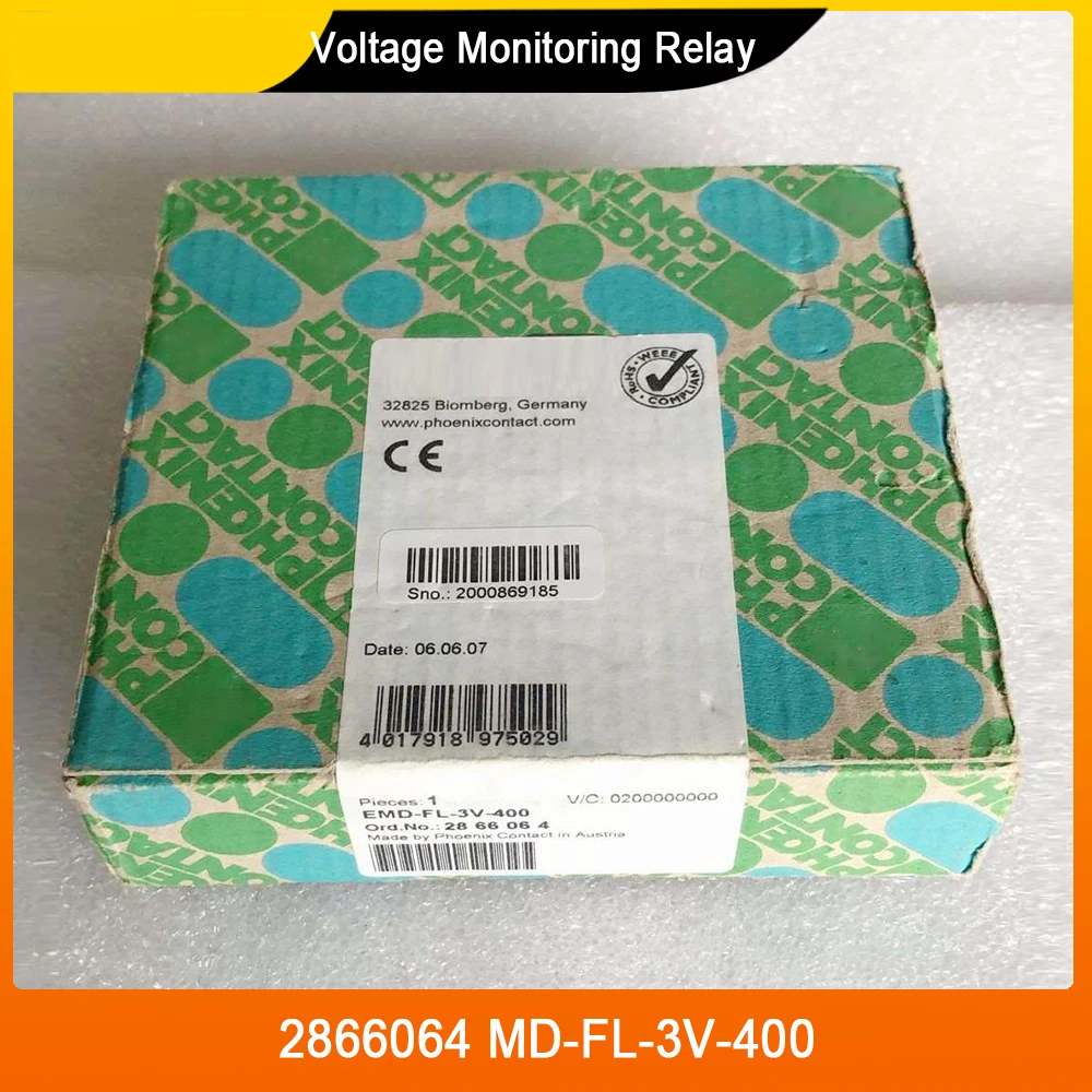 New 2866064 MD-FL-3V-400 For Phoenix Voltage Monitoring Relay