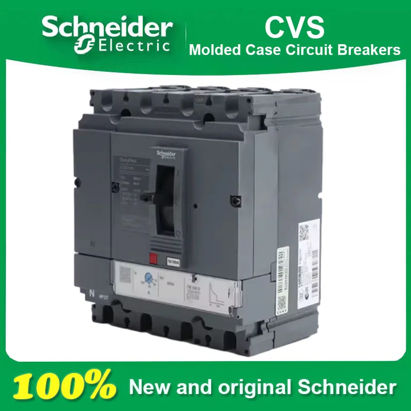 

Schneider Electric CVS100F 160F 250F 400F 630F 4P 25-600A Molded Case Circuit Breaker