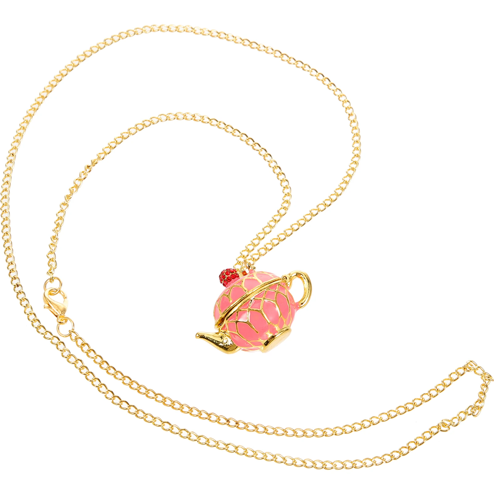 

Teacup Women Aesthetic Pendant Necklace Jewelry Gift Decorative Charm Necklace For Graduation School Work 3D Design
