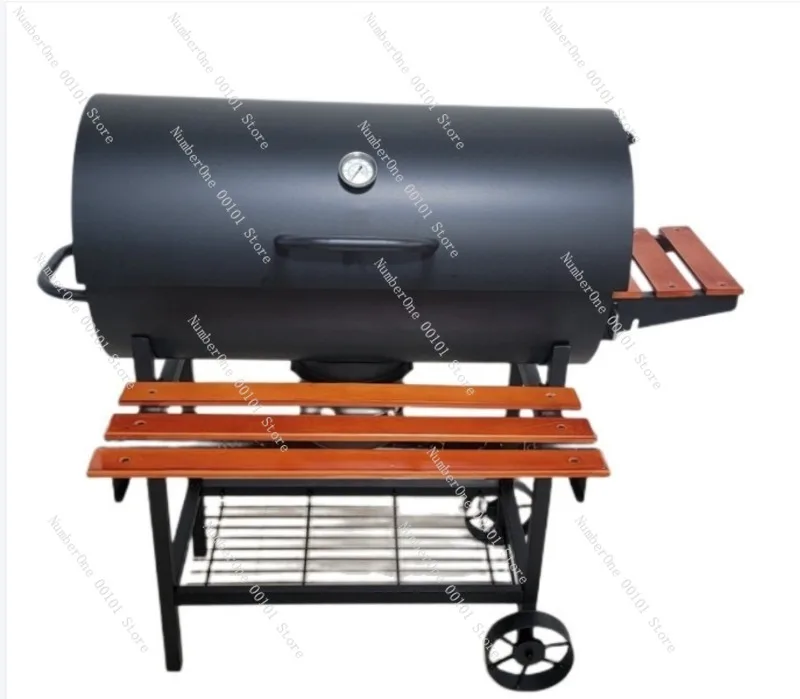American Outdoor Multi-Functional BBQ Grill,Detachable Courtyard Barbecue Rack,Assembly Oven for Camping&Garden Parties