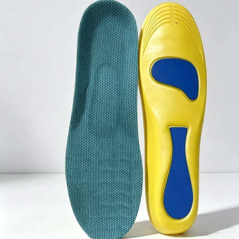 1 Pair Orthopedic Sport Insoles Elasticity Shock Deodorant Arch Support Breathable Cushion Running Insoles For Unisex