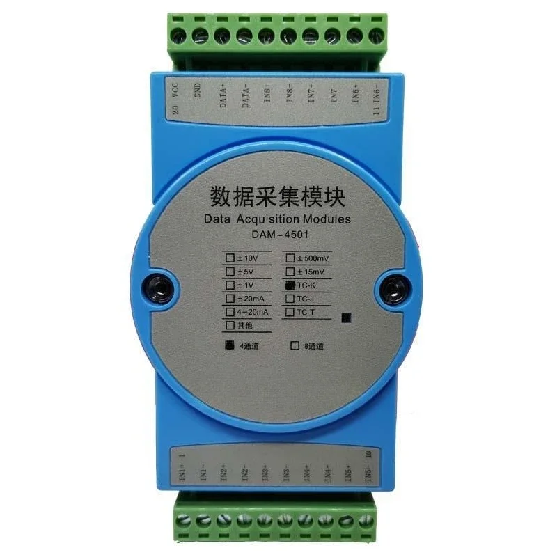 Isolation module to RS485MODBUS-RTU input 4 channels 8 channels K type acquisition thermocouple transmitter temperature