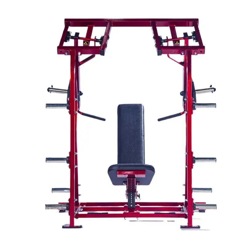 Cheernin Heavy-Duty Laser-Cut Steel Frame Dual Coating Commercial Selectorized Shoulder Press Machine