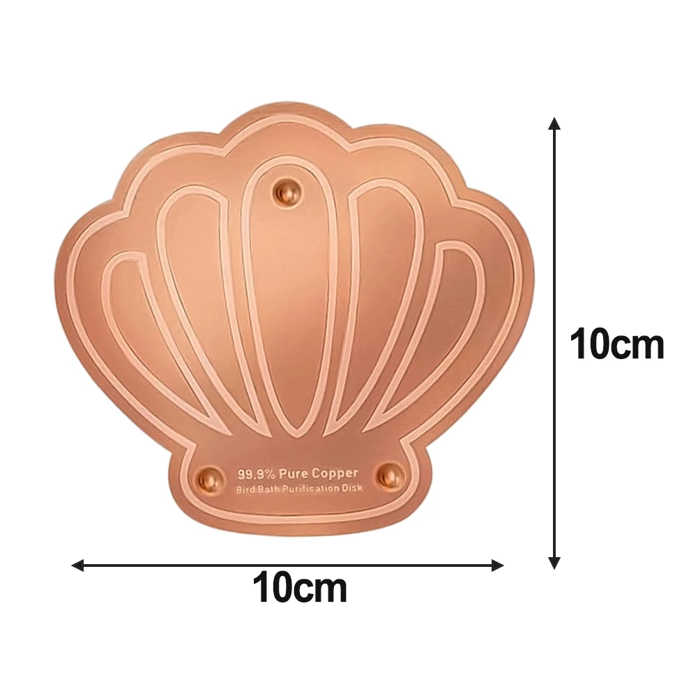 Garden Bird Accessory Copper Bird Bath Disc For Attracting Wild Birds Ion Release Technology Reduces Cleaning Frequency
