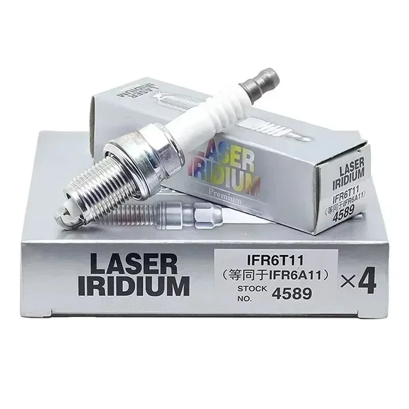 

4/6PCS 4589 IFR6T11 Laser Iridium Resistor Power Spark Plug For Lexus Toyota Mazda