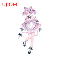 UJIOM For Cute Hololive Minato Aqua Wall Sticker Interesting Personality Graphics Design Decals Creative Light Switch Decoration